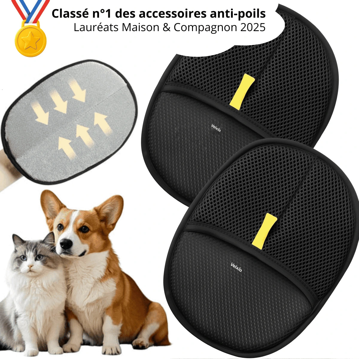 Velpoils™ – Gant Anti-Poils Écologique